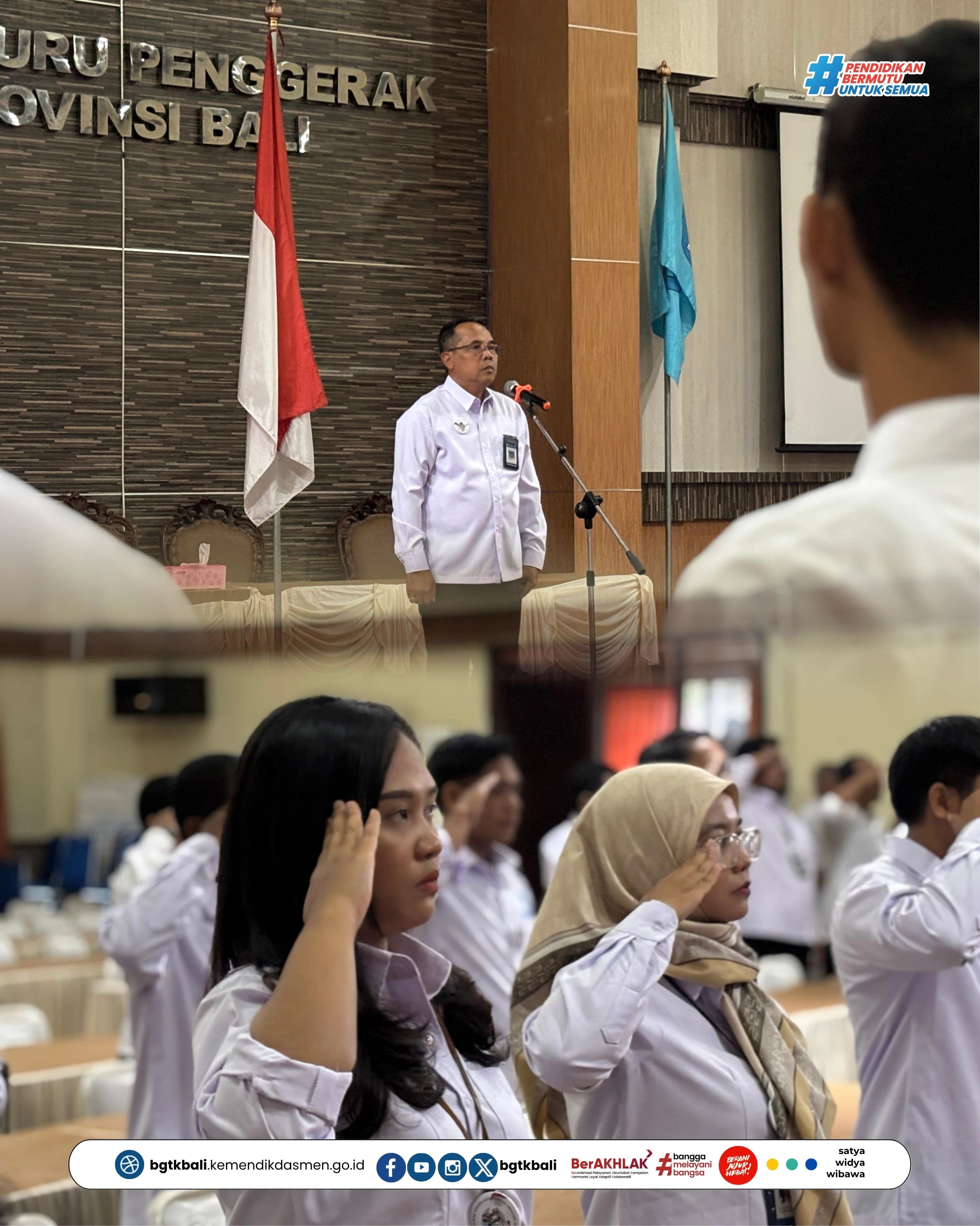 Sukseskan program, seluruh pegawai BGTK rutin apel pagi
